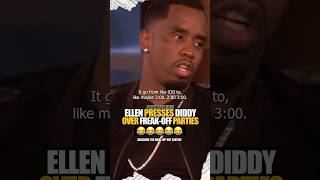 Diddy interrogated by Ellen over freak off parties 😂😂😭￼ #Diddy #hiphop #rap ￼