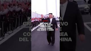 Así cruzó Kim Jong Un el nuevo puente que conecta Corea del Norte y China