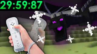I tried to beat Minecraft with a Wii remote and went INSANE