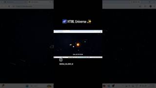🌌 Solar System in Motion | HTML, CSS & JavaScript