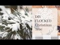 DIY Flocked Christmas Tree Tutorial ♡ MissJustinaMarie