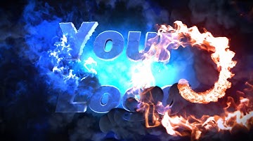 Make An Ice Fire Particle Collision Logo Opening Video - MakeWebVideo.com