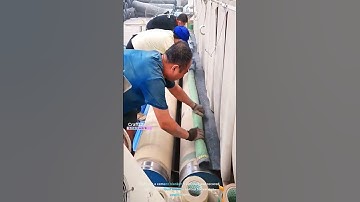 The process of installing a cement blanket for erosion control
