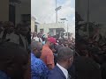 Gov Seyi Makinde address VeryDarkMan and the other protesters 🪧 outside government house Oyo State
