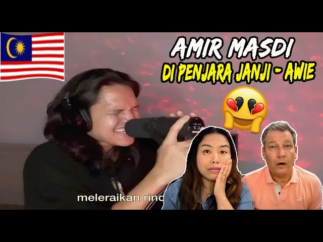 Di Penjara Janji - Awie (Amir Masdi Covers) | Couple REACTION ! class=