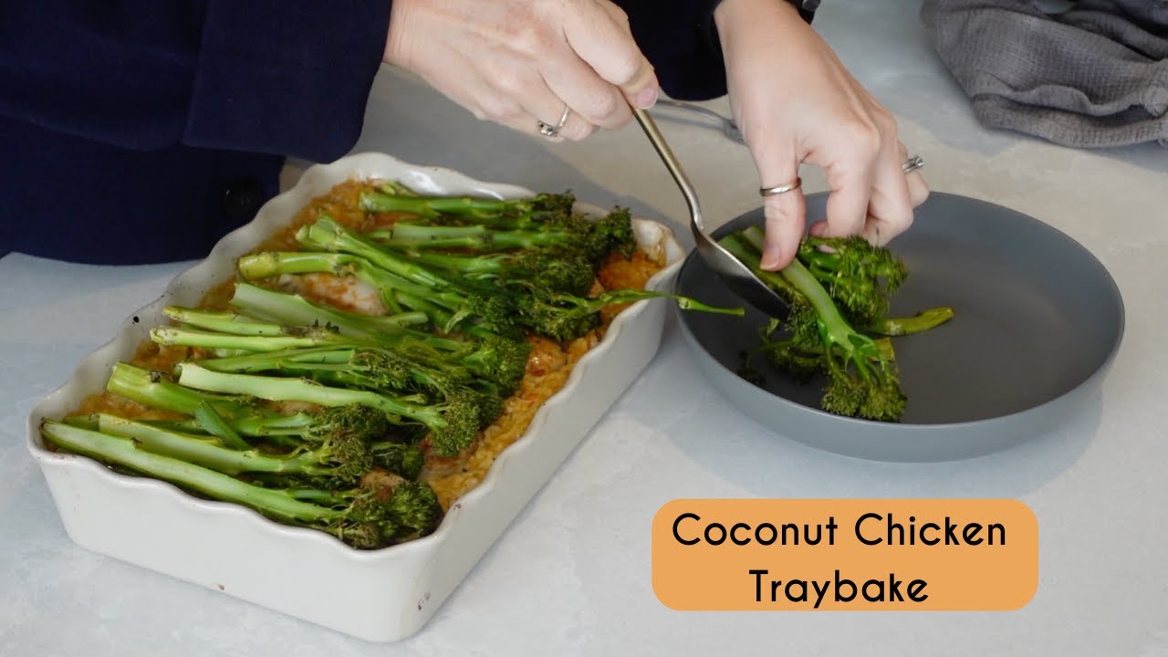 COCONUT CHICKEN TRAYBAKE | ONE PAN MEALS | Kerry Whelpdale