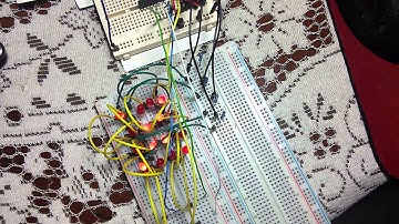 Arduino - 4x4 LED Matrix w/ 74HC595 and ULN2003