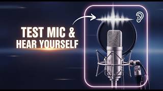 How To Test Microphone And Hear Yourself On Windows 11 Mic Test Headphones