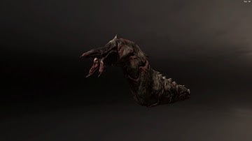 Dhole - Lovecraft Worm Monster 3D model (ZBrush)