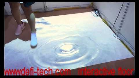 interactive floor water effect