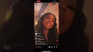 JT raps her verse, BIA's verse, KatieGotBandz verse & Akbar V’s verse on  SFG Queens Mix on live