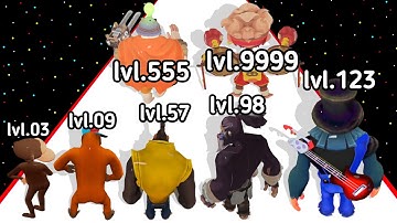 Apes Evolution Gorilla Run Level Up Apes Max Level 3D Gameplay (New Game) 2024