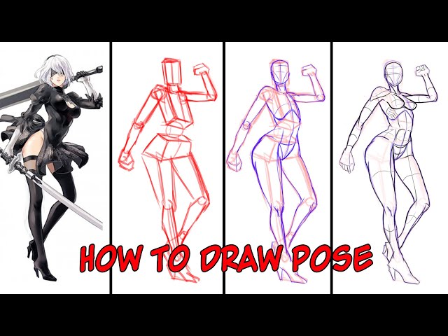 Pin by Kodoku Kai on Tutoriol  Anime drawings tutorials, Drawing reference  poses, Drawing base
