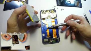 картинка: Huawei Honor 8 разбор (disassembly, cambiar pantalla lcd, repair / Phẫu thuật)
