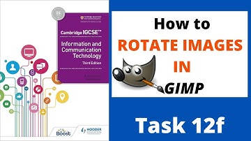 How to Rotate Images in GIMP Graphics Software - Task 12f