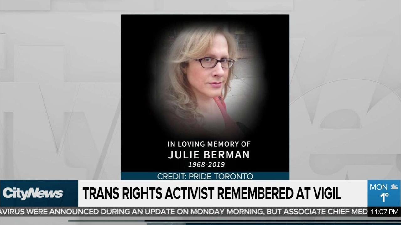 Trans rights activist remembered at vigil