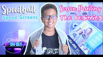 Screen Printing  -  The beginning  #speedball #speedscreens #JOHANonSet