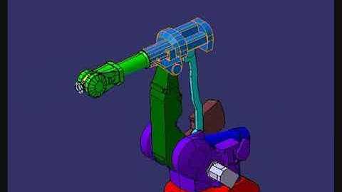 Cinemática, catia v5, ciri, Robot, ABB-4400