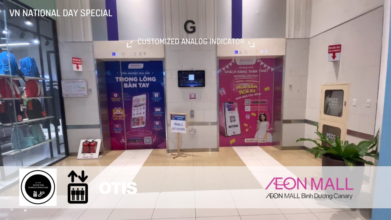 7 OTIS OH5000 Lifts - AEON Mall Bình Dương Canary