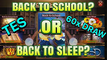 BACK TO SCHOOL EVENT TES 60X DRAW!! LEGACY OF DISCORD