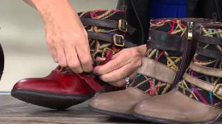 Spring Step L'Artiste Leather Ankle Boots - Redding with Jane Treacy