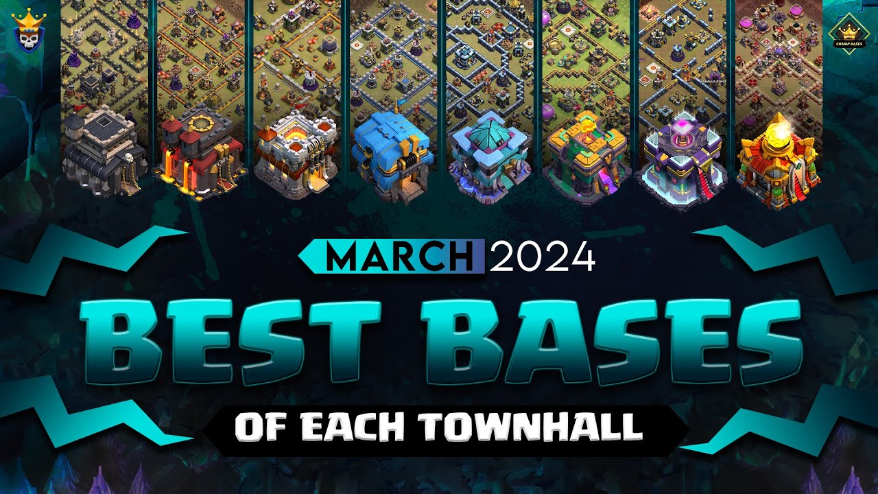 BEST bases for EVERY Town Hall level Clash of Clans YouTube