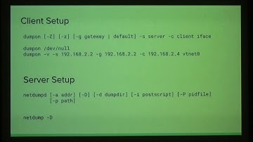 P08A: Improving netdump hardware support and performance with iflib -- Sam Gwydir