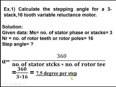 Numerical on stepper motor - YouTube