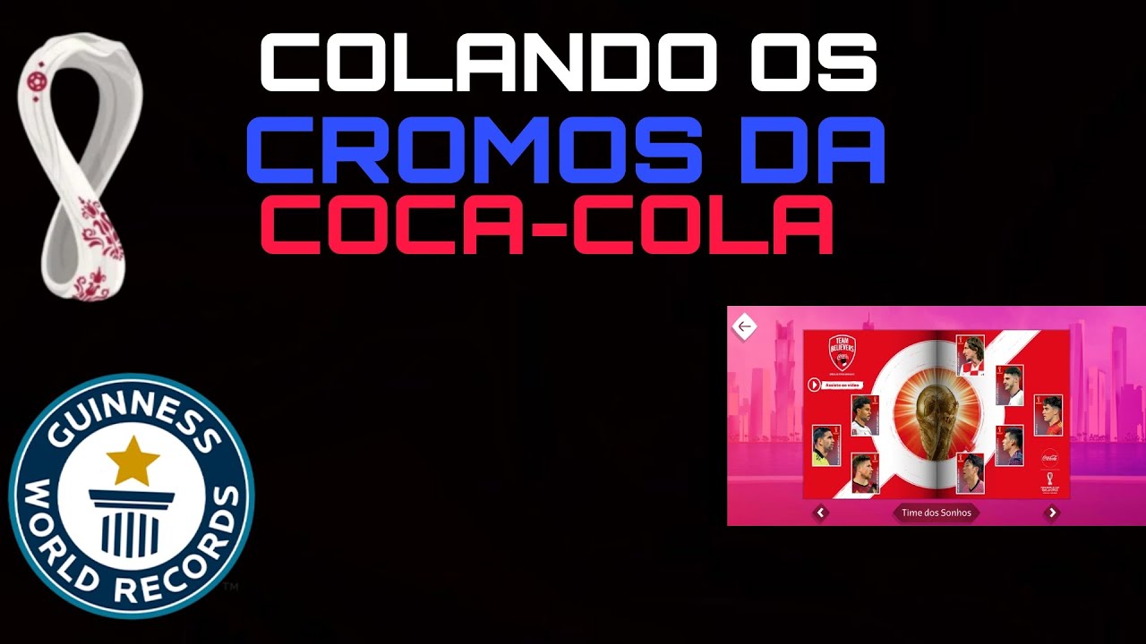 colando os cromos da coca cola no album virtual+abrindo pacotinho - YouTube