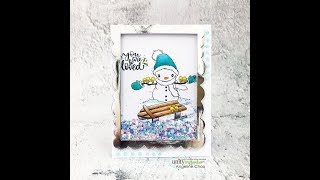 Unity Quick Tip: Framed Shaker Card with Snowman Scene