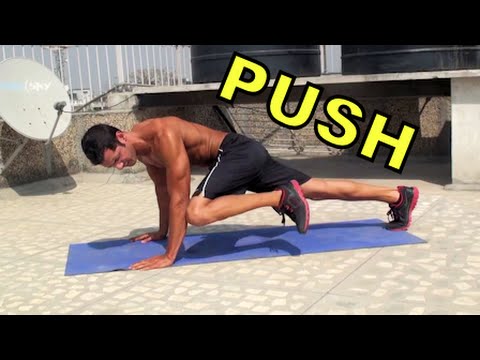 Push Up Knee to Elbow - YouTube