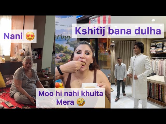 Meet kshitij Dulha 🤣🤣 / Met Nani After 1 month 🤷🏼‍♀️🤷🏼‍♀️😍 #vlog #priyankatyagi #dailyvlog class=