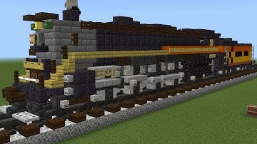 Minecrafting Tutorial - Chessie System Steam Special 2101 Locomotive How to Build.