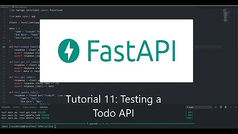 FastAPI Series | Tutorial 11 (Testing A Todo API)