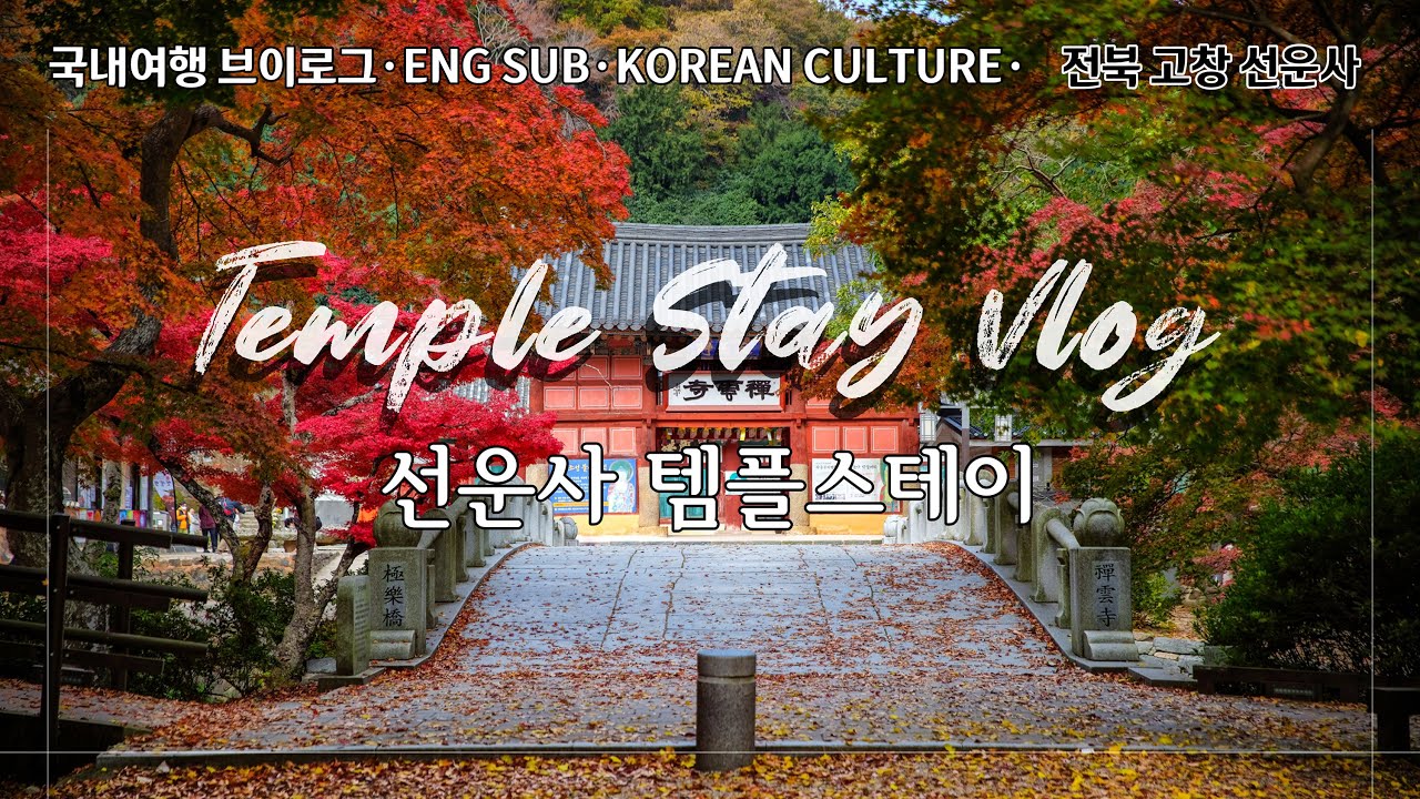 [ENG SUB] 고창 선운사 템플스테이 l 산사에 울려퍼지는 종소리로 힐링 l 여행브이로그 l  Korean Temple Stay Experience Vlog