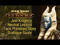 SWTOR: Jedi Knight - Neutral Loyalist (Gray) | Taris Planetary Story [Dialogue Guide]