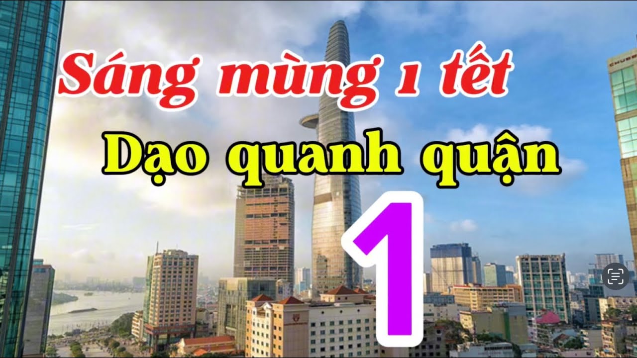 Vòng Quanh Quân 1 Sáng MÙNG 1 TẾT#saigonhomnay #dulichsaigon #duonghoanguyenhue 