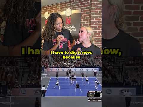 Nebraska volleyball players react to DBK winning the '06 title 🏐 #shorts