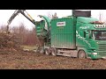 Dangerous powerful wood chipper machines in action crazy tree shredder machines working