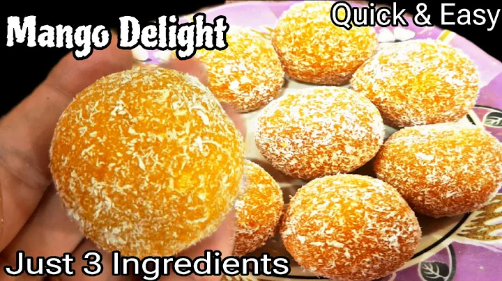 3-Ingredient Mango Delight|Easiest & Most Delicious Dessert Recipe|Mango Delight|Mango Recipes|Laddu
