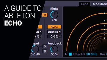 A guide to the Ableton ECHO complete walkthrough tutorial