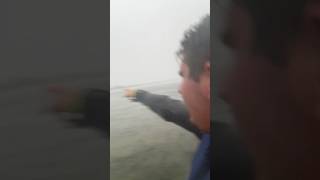 Rider stuck in Florida Storm out at sea.