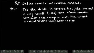 Reverse saturation current I Semiconductor I CBSE