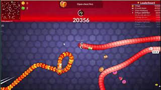 KNOCKED OUT 9 WORMS TO GET RANK #1! 💥 Snake vs Worms screenshot 1