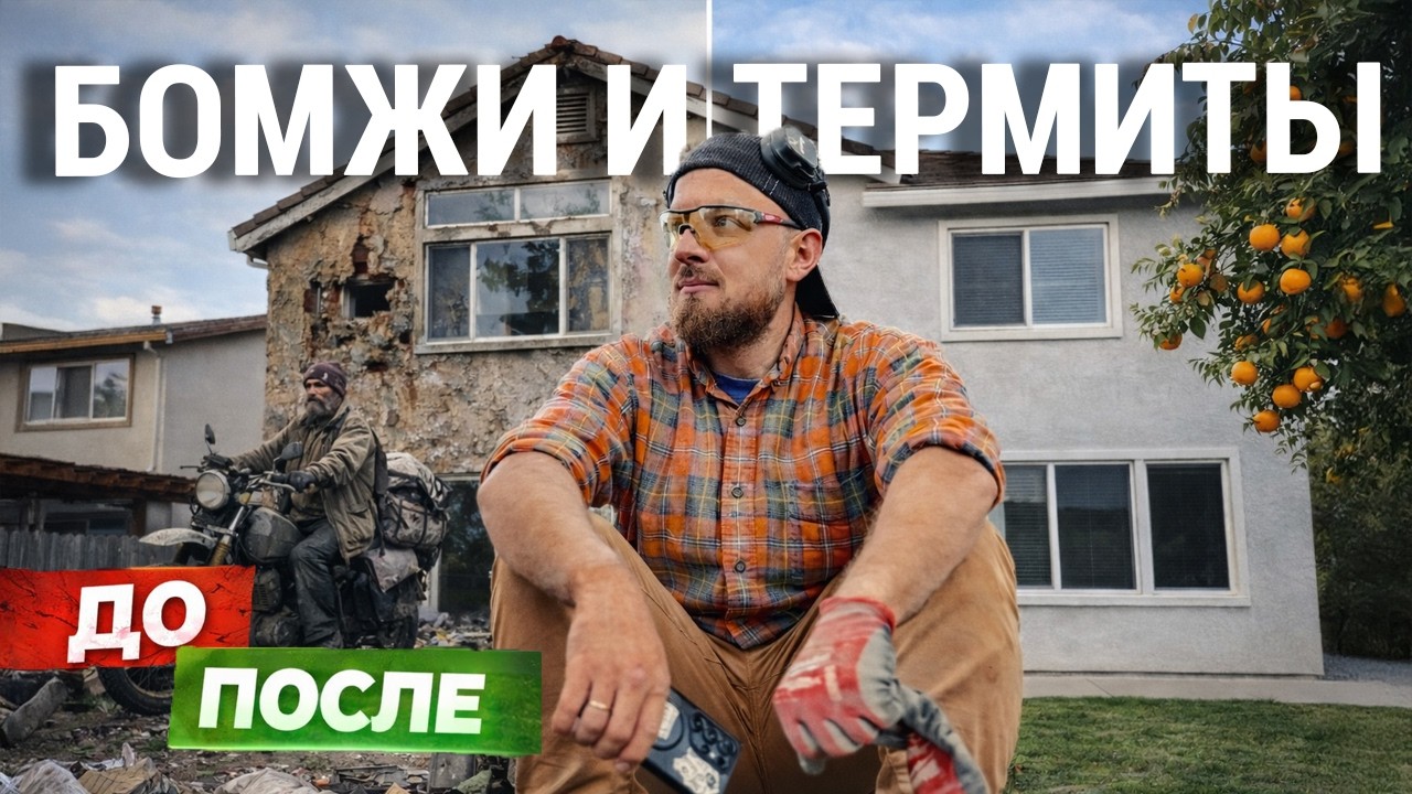 Флиппинг в США: дом ДО и ПОСЛЕ / Как дом после термитов и бомжей стал мечтой?!