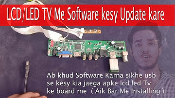 LCD and LED TV Software Update Right Usb drive Universal | LCD/LED Tv Board | Firmware | Urdu/हिंदी