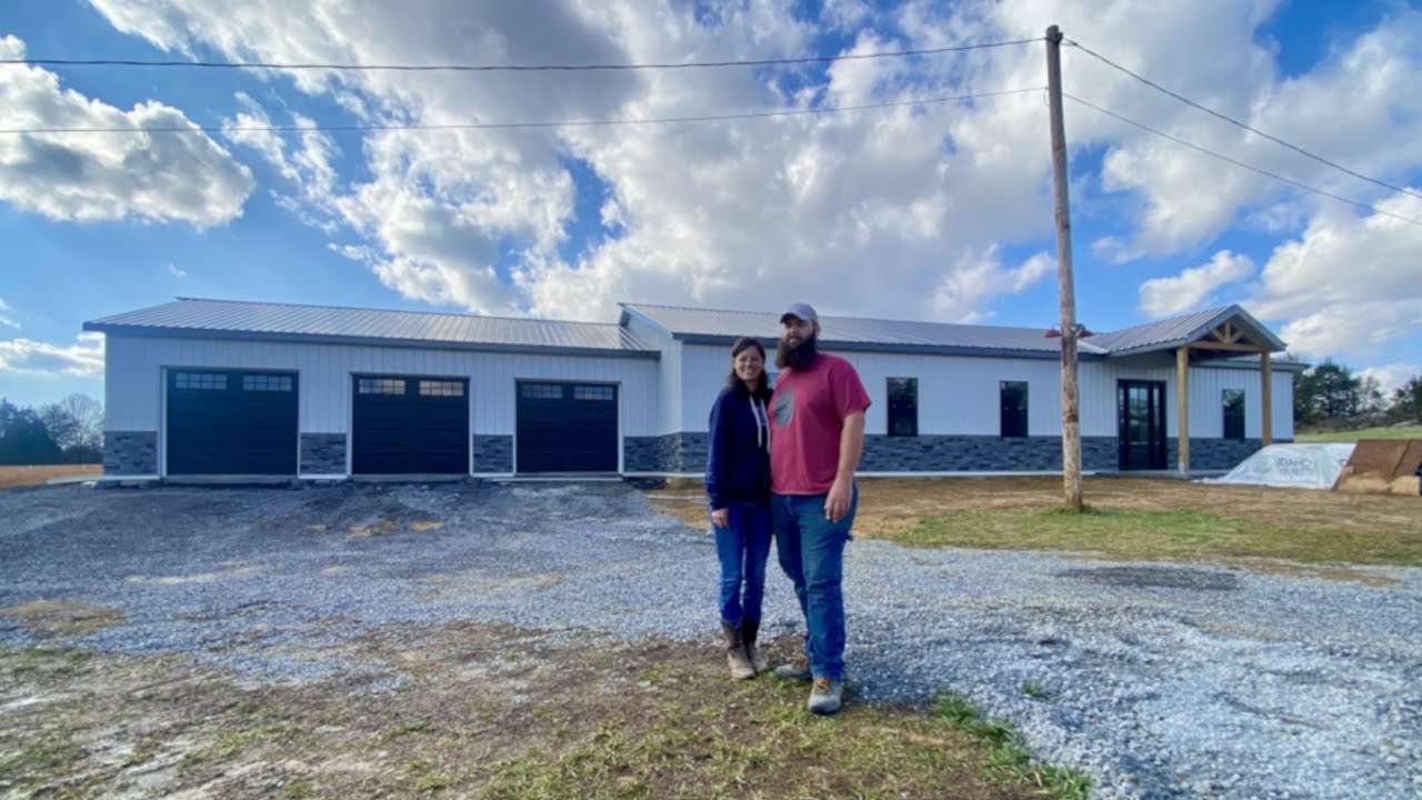 TIMELAPSE - One Year Building Our Barndominium in 30 Minutes