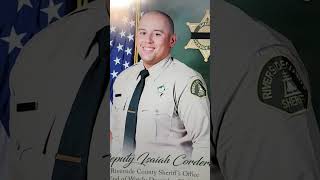 RIP Riverside County Deputy Darnell Calhoun who was killed in the line of duty this afternoon