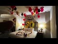 30TH BIRTHDAY DECORATION WITH ROSE PEDALS