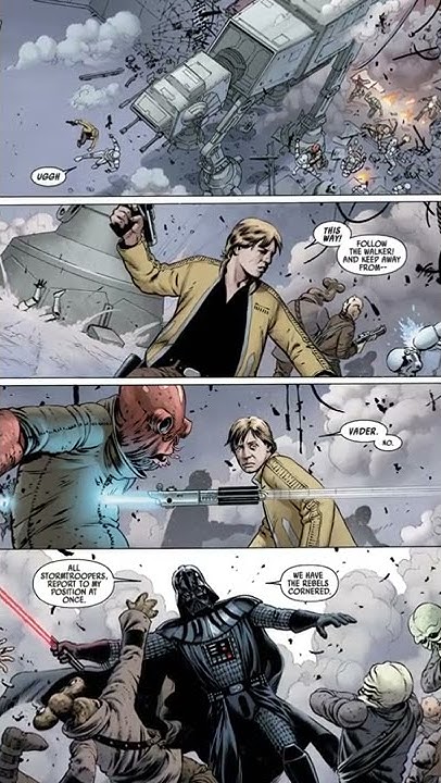 Darth Vader confronts Luke Skywalker and the rebels | Star Wars (2015 ...